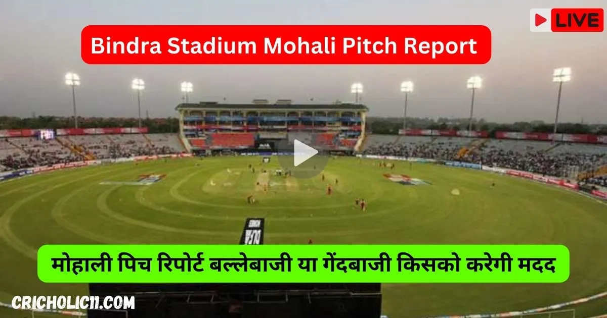 Bindra Stadium Pitch Report in Hindi: मोहाली पिच रिपोर्ट बल्लेबाजी या गेंदबाजी किसको करेगी मदद